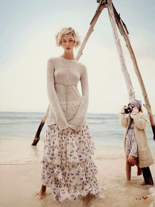 "Thiên thần nước Mỹ" Karlie Kloss đẹp nhẹ nhàng trên Vogue tháng 4